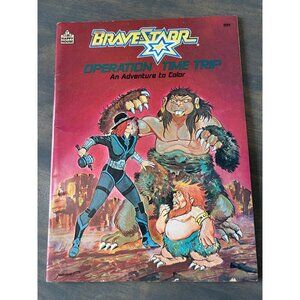 Vintage Bravestarr Operation Time Trip An Adventure to Color Coloring Book
